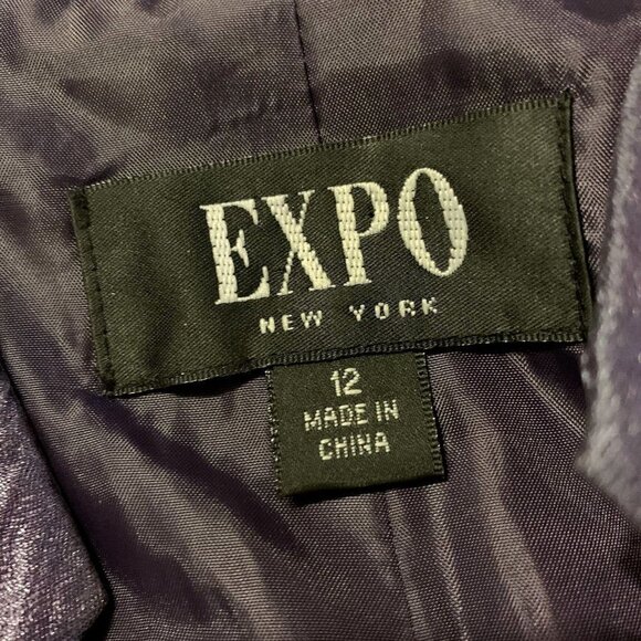 Expo New York. Size 12. Embellished Beaded Dressy Back Zip Jacket Top. B56 - Picture 8 of 10